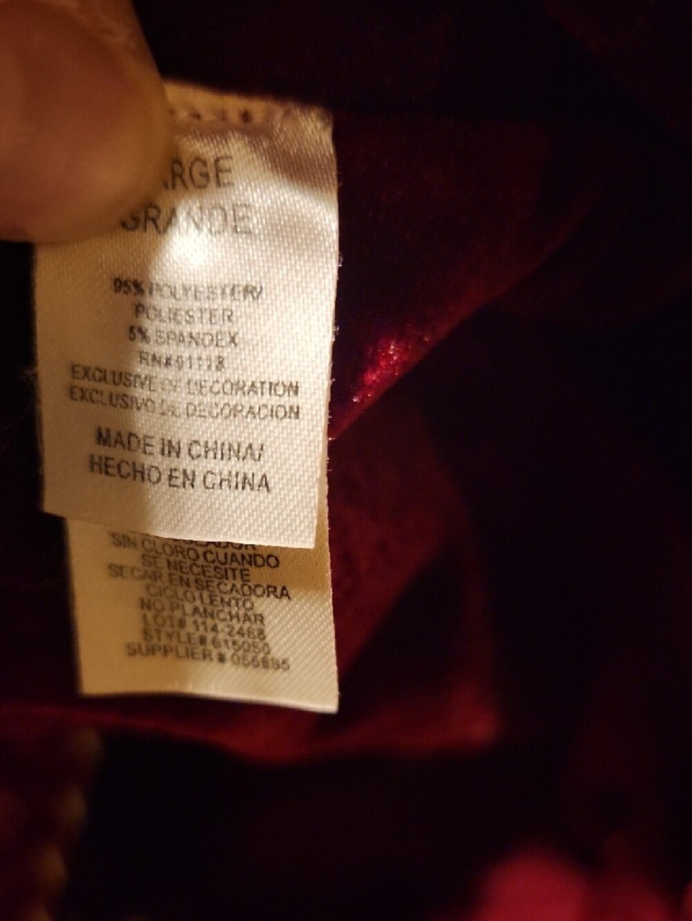 Adonna Velvet Long Robe in Deep Burgundy, Like New, Large - Picture 5 of 10